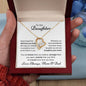 To Our Daughter from Mom & Dad | Never Forget We'll Love You Forever | Forever Love Necklace with poem card ππ