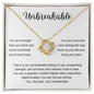 You, My Dear, Are Unbreakable | Love Knot Necklace š
