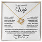 To My Beautiful Wife | Love Knot Necklace ✨ WB