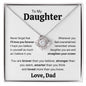 To My Daughter | Never Forget Love Knot Necklace