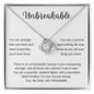 You, My Dear, Are Unbreakable | Love Knot Necklace š