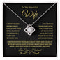 To My Beautiful Wife | Love Knot Necklace ✨ BG