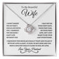To My Beautiful Wife | Love Knot Necklace ✨ WB