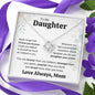 To My Daughter from Mom | Never Forget Love Knot Necklace with a beautiful message card