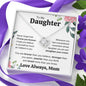 To My Daughter from Mom | Never Forget I'll Love You Forever | Love Knot Necklace with poem card 💕