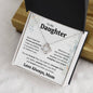 To My Daughter from Mom | Never Forget Love Knot Necklace with a beautiful message card
