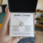 Mother of the Groom gift from Bride | Mother in Law necklace gift | Love Knot necklace with poem card