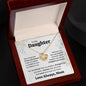 To My Daughter from Mom | Never Forget Love Knot Necklace with a beautiful message card