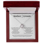 Mother of the Groom gift from Bride | Mother in Law necklace gift | Love Knot necklace with poem card