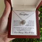 To Our Daughter from Mom & Dad | Never Forget I'll Love You Forever | Love Knot Necklace with message card ❤️💓