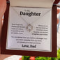 To My Daughter from Dad | I'll Love You Forever | Love Knot Necklace with poem card ❤️