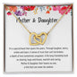 Mother & Daughter Necklace | Their Hearts as One | Interlocking Hearts necklace š