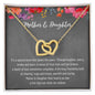 Mother & Daughter Necklace | Their Hearts as One | Interlocking Hearts necklace šš