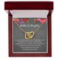 Mother & Daughter Necklace | Their Hearts as One | Interlocking Hearts necklace šš