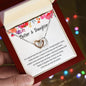 Mother & Daughter Necklace | Their Hearts as One | Interlocking Hearts necklace š