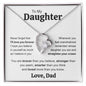 To My Daughter from Dad | Never Forget | Forever Love Heart Necklace