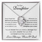 To Our Daughter from Mom & Dad | Never Forget We'll Love You Forever | Forever Love Necklace with poem card ππ
