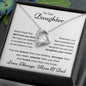 To Our Daughter from Mom & Dad | Never Forget We'll Love You Forever | Forever Love Necklace with poem card ππ