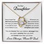 To Our Daughter from Mom & Dad | Never Forget We'll Love You Forever | Forever Love Necklace with poem card ππ