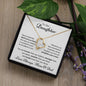 To Our Daughter from Mom & Dad | Never Forget We'll Love You Forever | Forever Love Necklace with poem card ππ