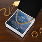 To My Son from Dad | I Promise to Love You | Cuban Link Chain