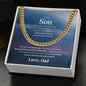 To My Son from Dad | I Promise to Love You | Cuban Link Chain