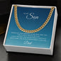 To My Son from Dad | I Pray You Always Be Safe | Cuban Link Chain