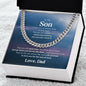 To My Son from Dad | I Promise to Love You | Cuban Link Chain