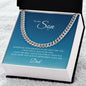 To My Son from Dad | I Pray You Always Be Safe | Cuban Link Chain