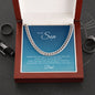 To My Son from Dad | I Pray You Always Be Safe | Cuban Link Chain
