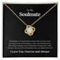 To My Soulmate | You are the best thing 💞 |🎁 Love Knot Necklace