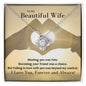 To My Beautiful Wife | Meeting You 💓| Interlocking Hearts Necklace