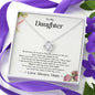 To My Daughter From Mom | Love and Light | Love Knot Necklace