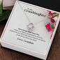 To My Granddaughter from Grandma | Never Forget that I Love You 💕 | Love Knot Necklace
