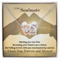 To My Soulmate | Meeting You 💞 | Interlocking Hearts Necklace