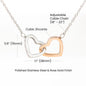 To My Soulmate | Meeting You 💞 | Interlocking Hearts Necklace