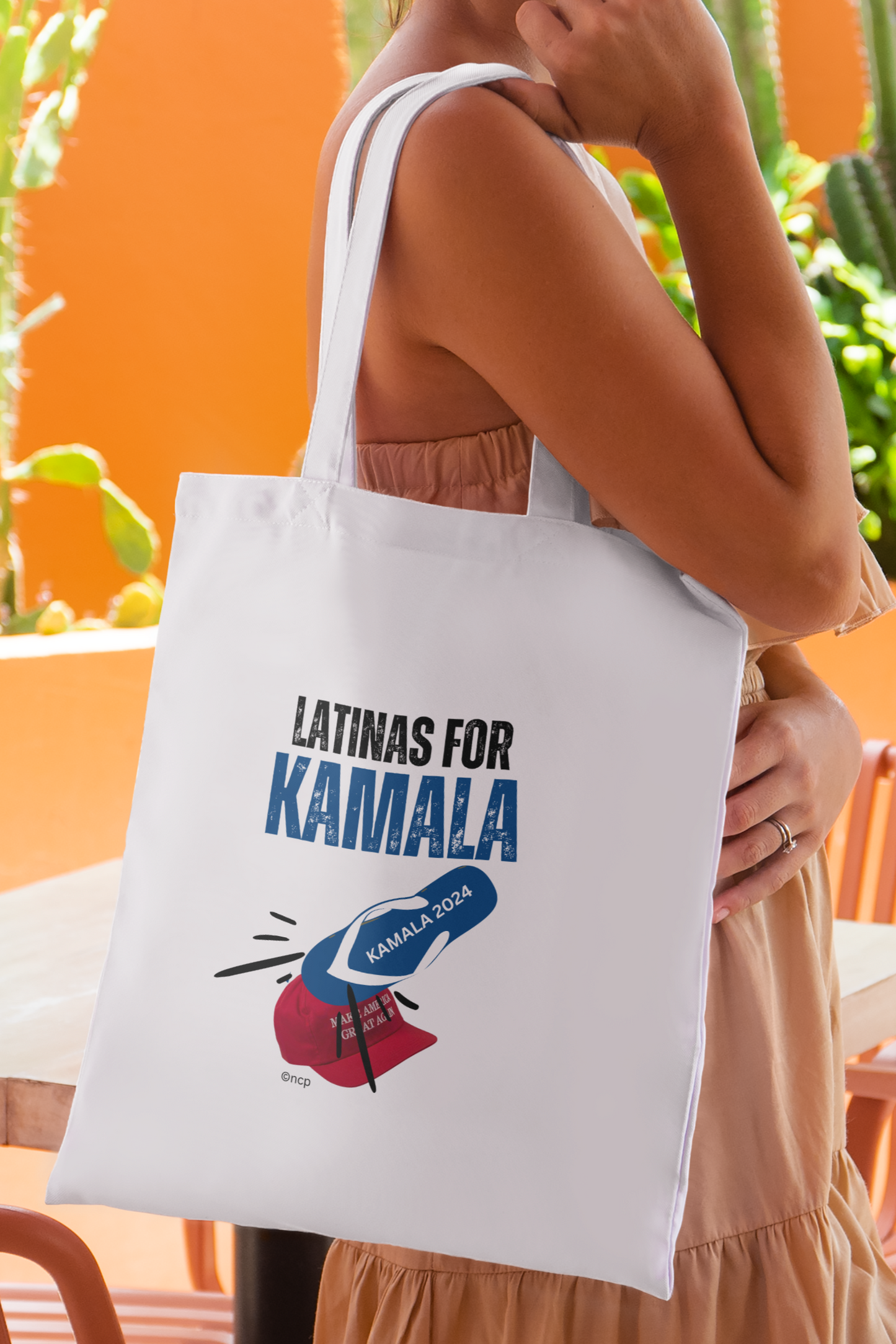 Latinas for Kamala Canvas Tote Bag | La Chancla de Kamala