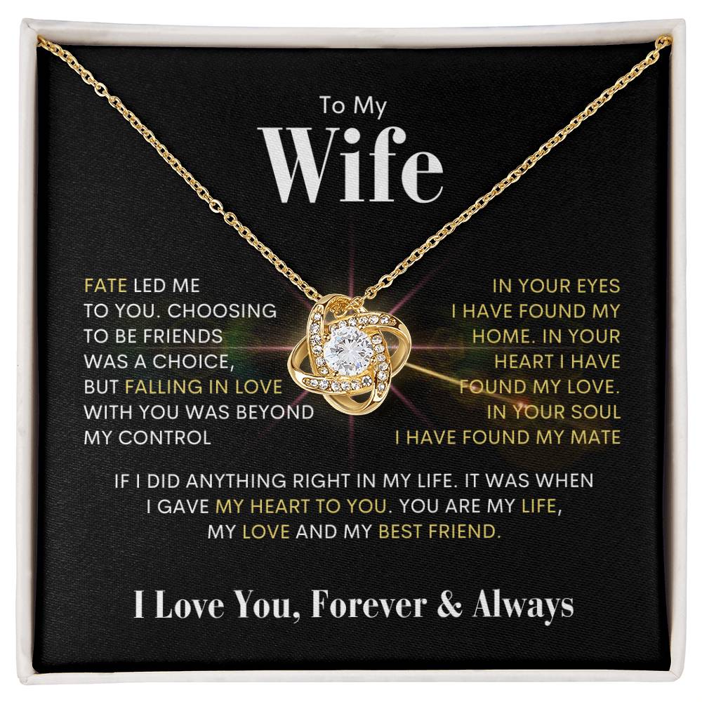 To My Wife | Love Knot Necklace 💫 BWG