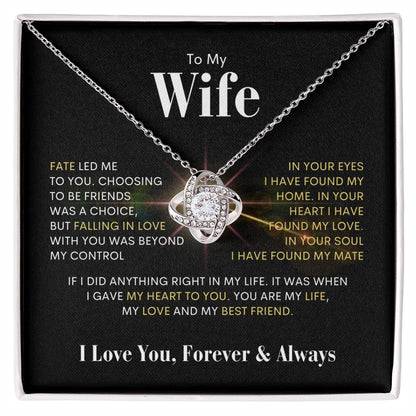 To My Wife | Love Knot Necklace 💫 BWG