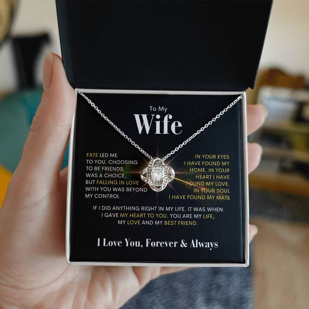 To My Wife | Love Knot Necklace 💫 BWG