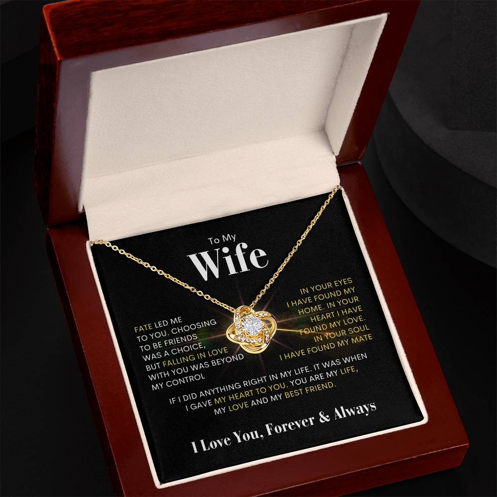 To My Wife | Love Knot Necklace 💫 BWG