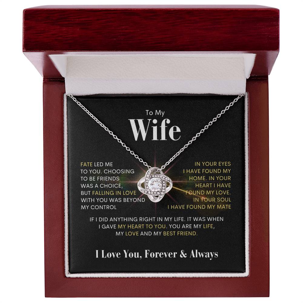 To My Wife | Love Knot Necklace 💫 BWG