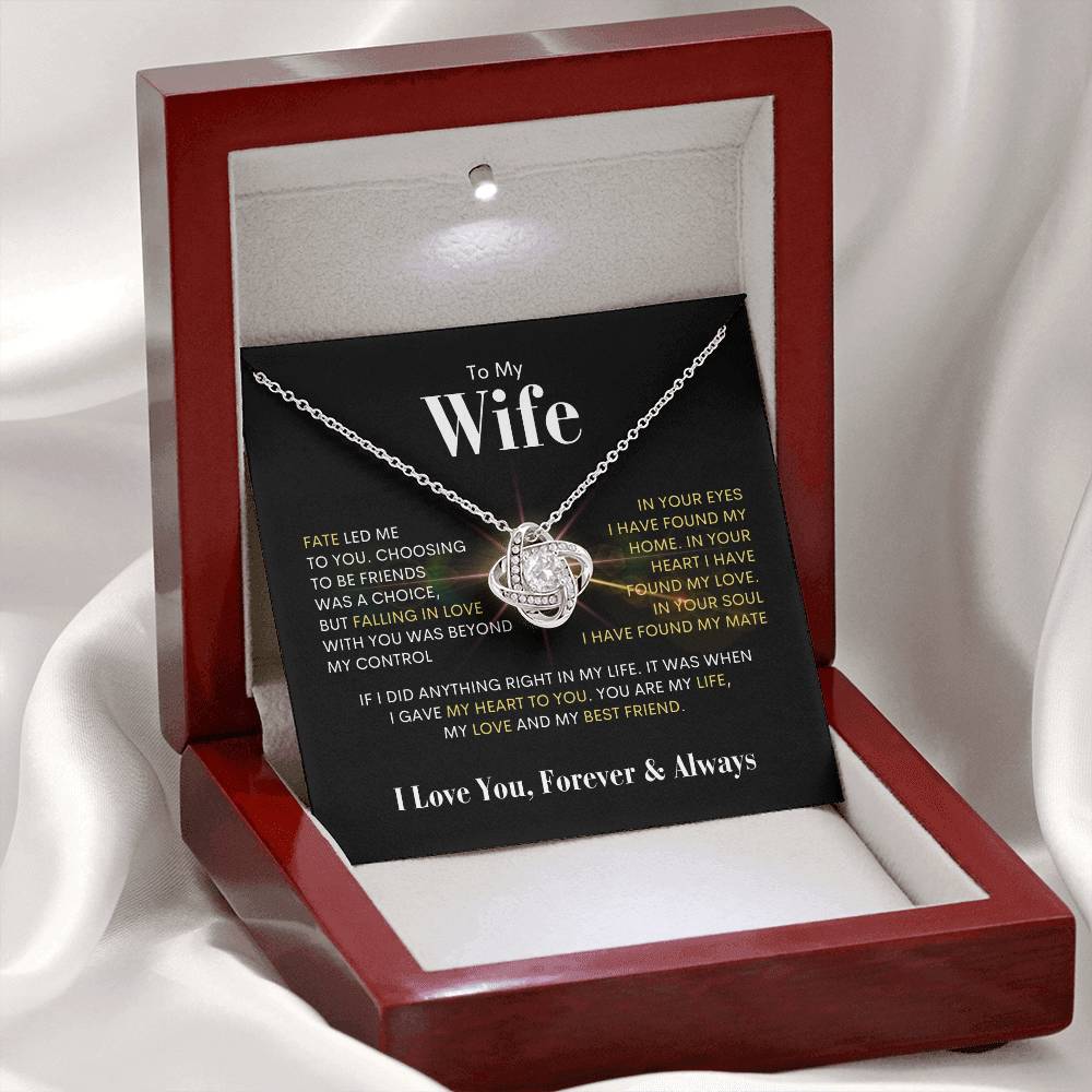 To My Wife | Love Knot Necklace 💫 BWG