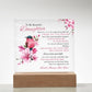 To My Beautiful Daughter | Square Acrylic Plaque | I Will Always Love You 🎁