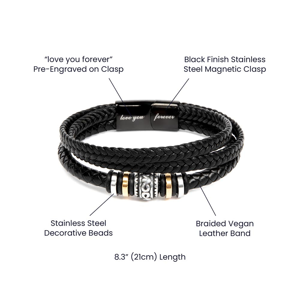 You're My Favorite Everything | Men's "Love You Forever" Bracelet