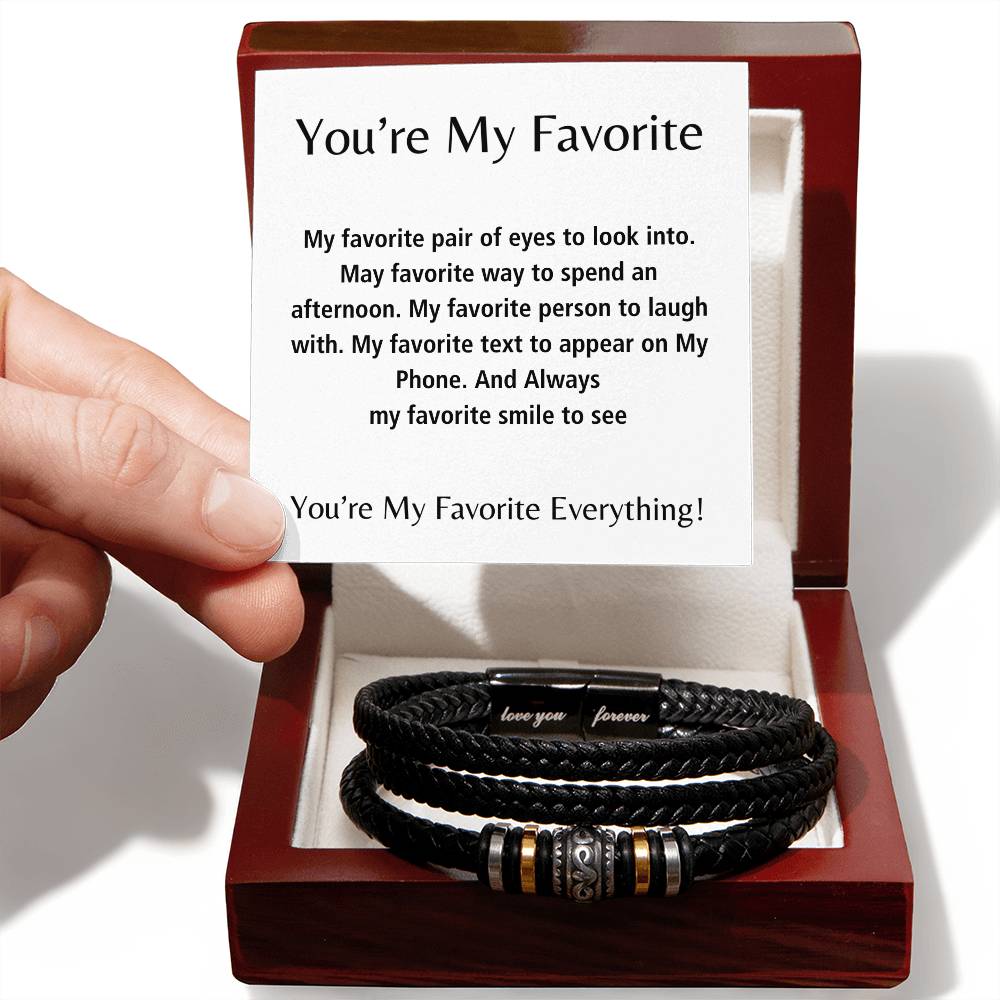 You're My Favorite Everything | Men's "Love You Forever" Bracelet