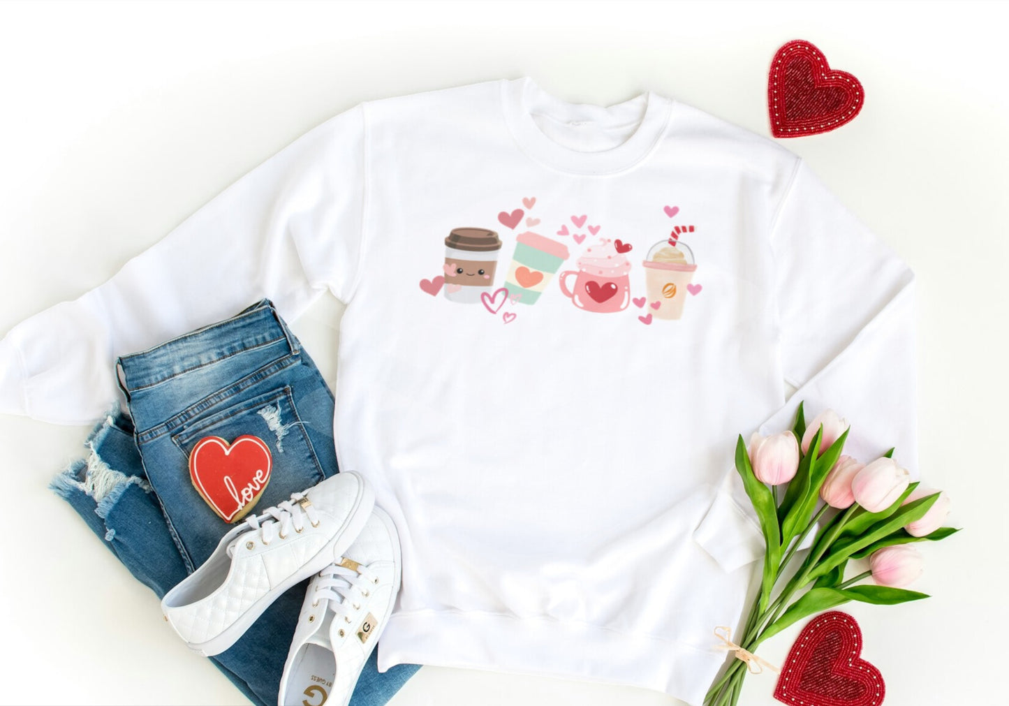 Valentines Coffee Lover Sweatshirt 🍵🩷