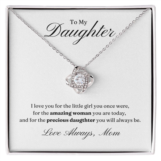 To My Daughter 😘| Love Knot Necklace