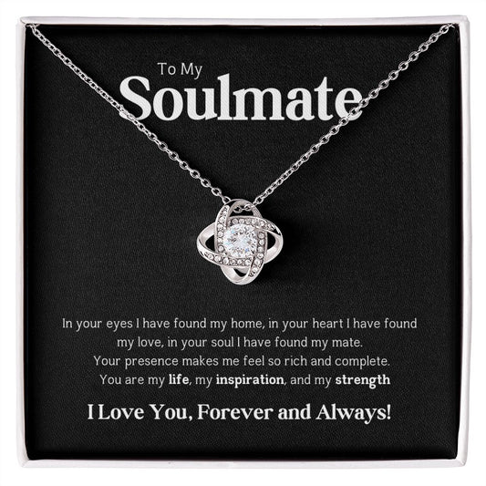 To My Soulmate 💕 | In Your Eyes | Love Knot Necklece