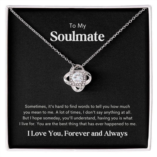To My Soulmate | You are the best thing 💞 |🎁 Love Knot Necklace